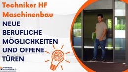 Preview of the video «Ausbildung Produktionsfachmann mit eidg. Fachausweis und danach Studium Techniker HF Maschinenbau»