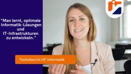 Preview of the video «Kursinformation Technikerin / Techniker HF Informatik»