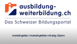 Preview of the video «Eidg. dipl. Marketingleiter / Marketingleiterin - Informationen zur Weiterbildung»