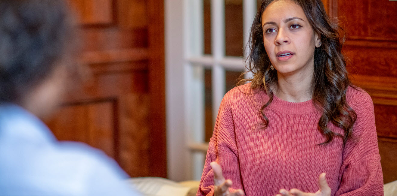 Therapie-Sitzung mit einer Frau
