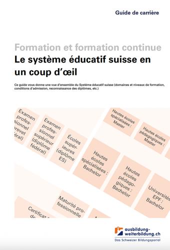 Le système éducatif suisse en
un coup d’œil