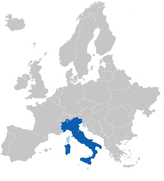 Länder, in denen italienisch gesprochen wird