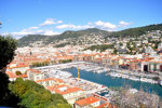 Sprachaufenthalt französisch - Hafen in Nizza vom Aussichtspunkt