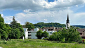 Ausblick vom Lindenhof auf die Altstadt bei Schulen Bülach