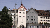 Das Obertor führt in die Altstadt bei Schulen Chur