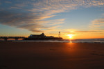Sprachaufenthalt England - Blick auf den Pier bei Sonnenaufgang (Bournemouth)