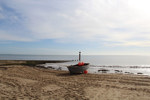 Sprachaufenthalt England - Strandspaziergang bei Tag (Bournemouth)