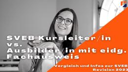 Preview of the video «SVEB Kursleiter oder Ausbilder/in mit eidg. Fachausweis?»