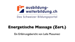 Vorschaubild des Videos «Leila Musumeci über den Kurs in Energetischer Massage»