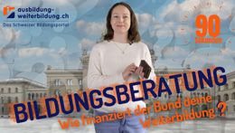 Vorschaubild des Videos «90 Sekunden-Antwort: So finanziert der Bund deine Weiterbildung»