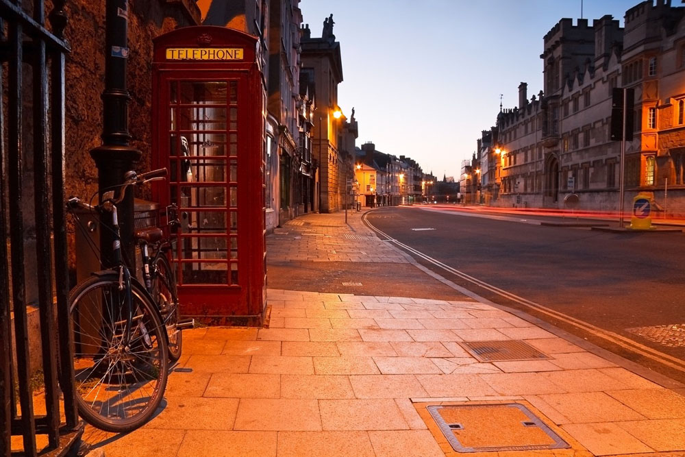 City of Oxford früh am Morgen