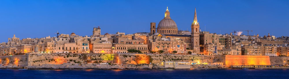 Skyline von Valetta, Hauptstadt von Malta