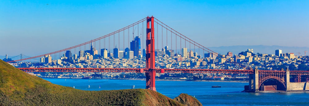 Die Golden Gate Brücke bei San Francisco