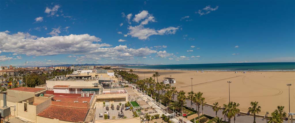 Der Strand von Valencia