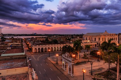 Sonnenuntergang über Cienfuegos, Kuba