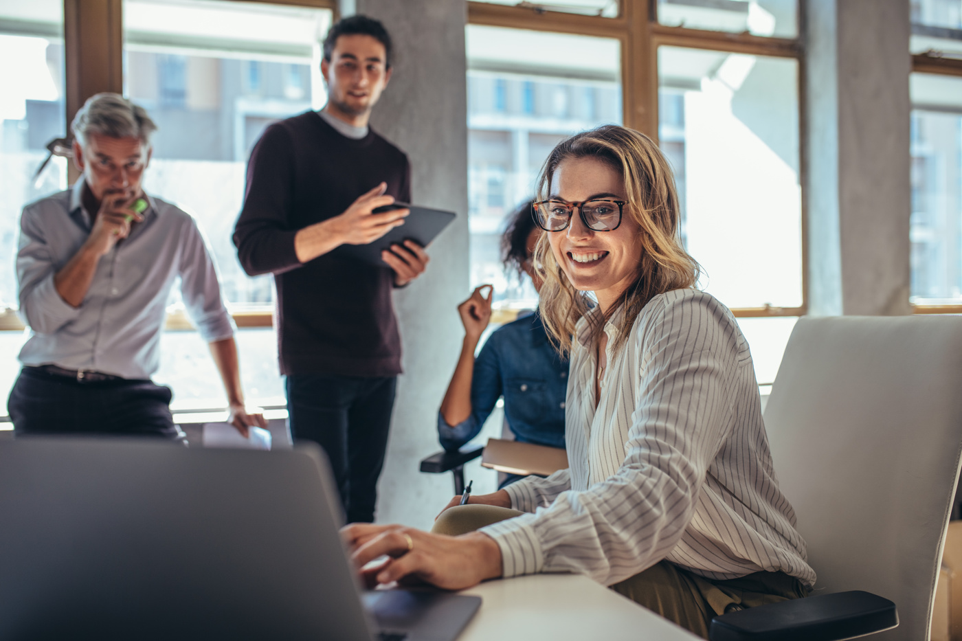 Bei der Marketingfachmann-Ausbildung / Marketingfachfrau-Ausbildung wird im Team gelernt