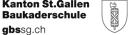 Logo Baukaderschule St.Gallen