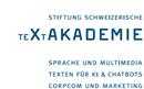 Logo Schweizerische Text Akademie - Eidg. Stiftung für Sprache und Multimedia, Texten für KI & Chatbots, CorpCom und Marketing